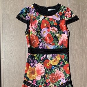 Alice+Olivia Floral Mini Dress